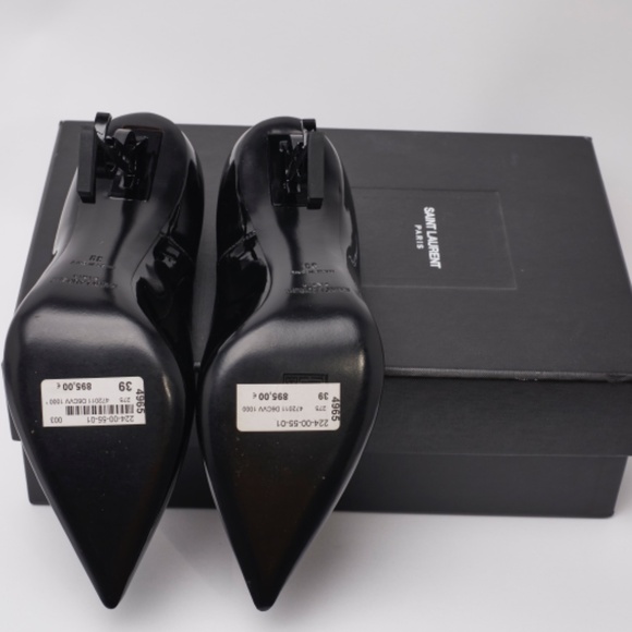 Never Worn, Saint Laurent YSL 110mm Opyum Patent Leather Pumps - Picture 7 of 10